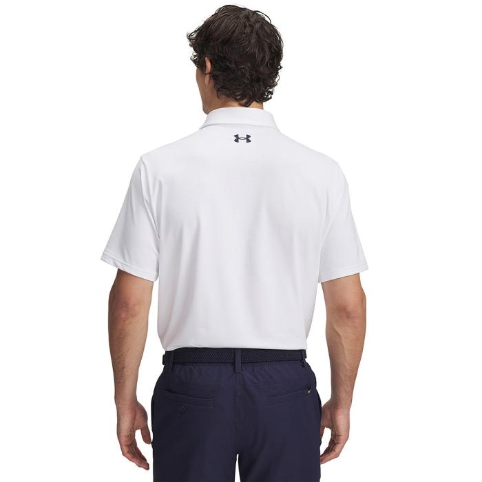 Playoff Polo 3.0 Stripe, White/Team Kelly Green/Midnight Navy - Afbeelding 2