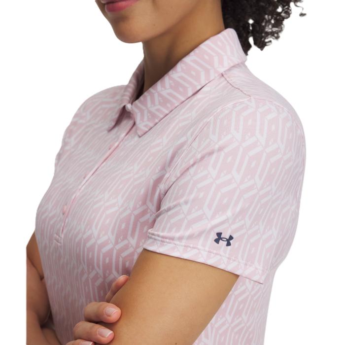 Playoff 3.0 Printed Polo, Prime Pink/White/Downpour Gray - Afbeelding 3