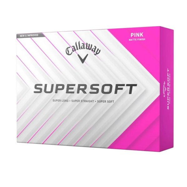 Supersoft Golfballen Roze, Dozijn