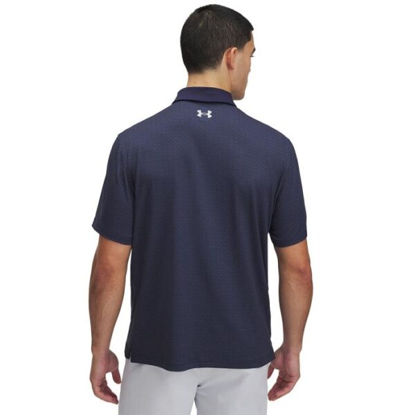 T2G Printed Heritage Polo, Midnight Navy/Halo Gray - Afbeelding 2