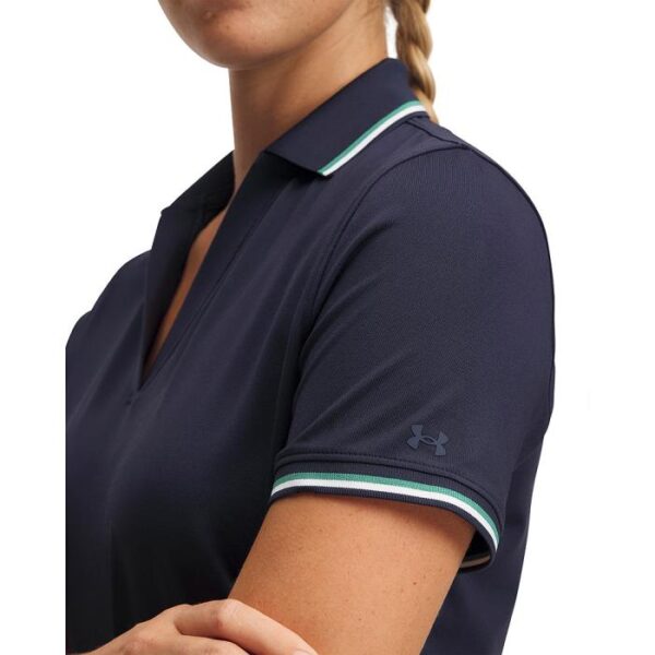 Drive SS Rib Polo, Midnight Navy/Team Kelly Green/Downpour Gray - Afbeelding 3