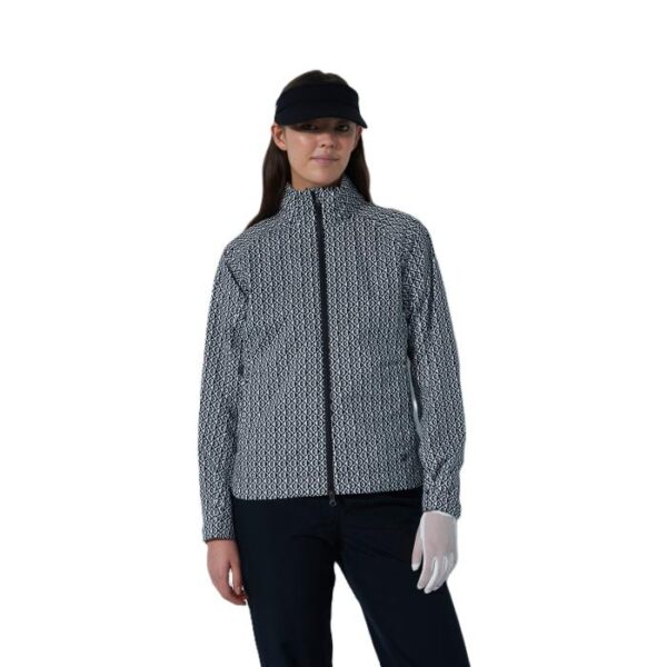 Flaine Print Rain Jacket, Diamond