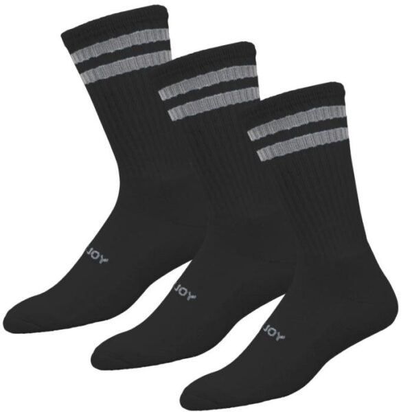 Comfortsof Crew Socks 3 paar, Zwart