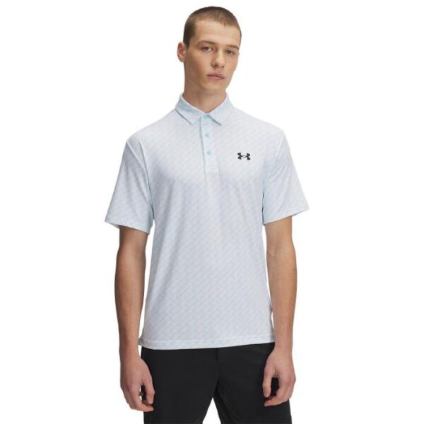 Playoff Printed Polo 3.0, Stream/White/Black