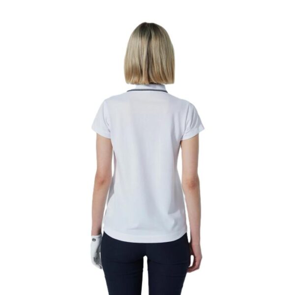 Candy Cap Sleeve Poloshirt, White - Afbeelding 2