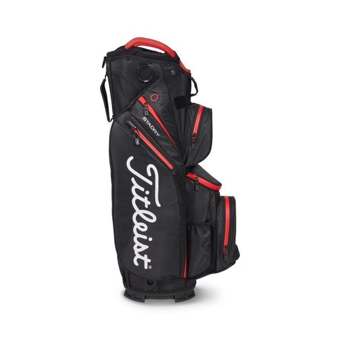 Stadry 14 Cart Bag, Black/Black/Red - Afbeelding 4