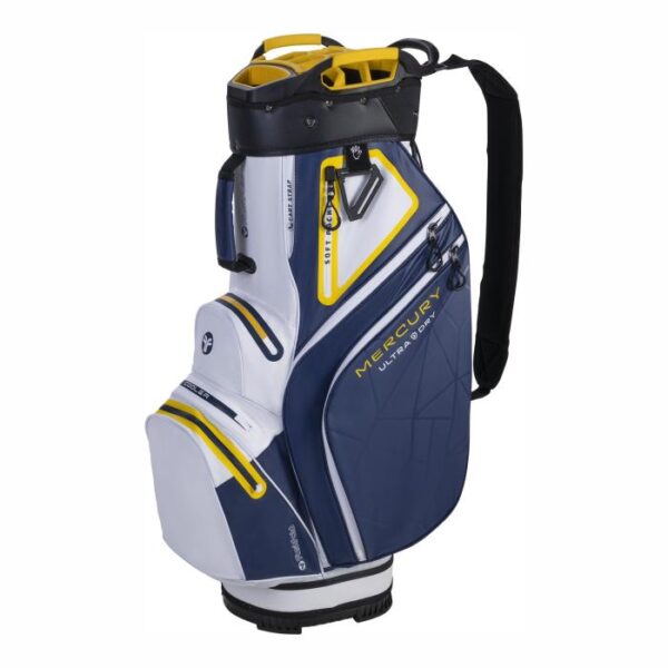Mercury Ultra Dry Cart Bag, Navy/White/Yellow