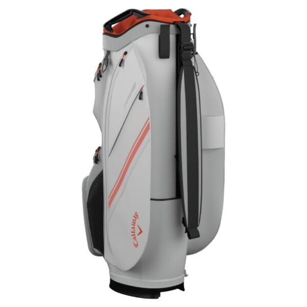 Chase 14 Cart Bag, White/Silver/Orange - Afbeelding 2