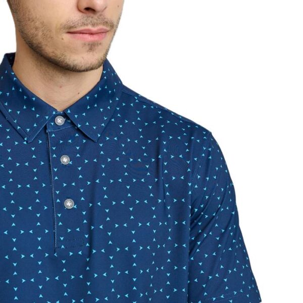 Mens Icon Polo, Navy/Aquarius - Afbeelding 5