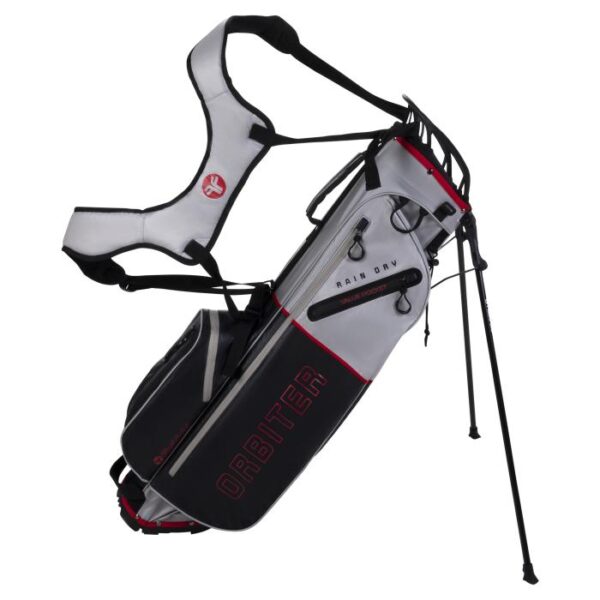 Orbiter Rain Dry Stand Bag, Grey/Black/Red