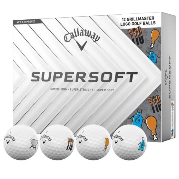 Limited Editon Supersoft Grillmaster Golfballen Wit, Dozijn