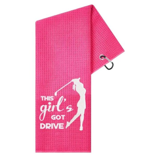 Microfiber golfhanddoek This girls's got drive