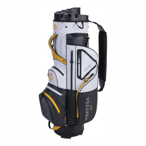 Ventura Ultra Dry Cart Bag, Black/White/Yellow