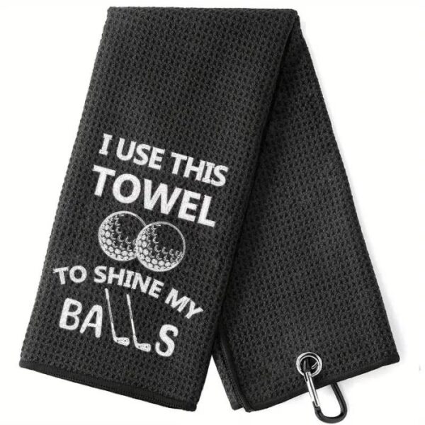 Microfiber golfhanddoek I use this towel to shine my balls