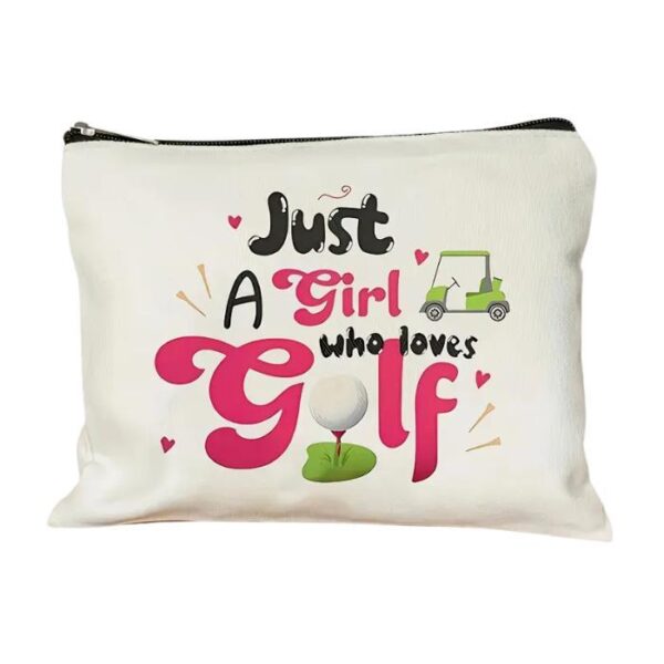 Just A Girl Who Loves Golf Canvas Tasje