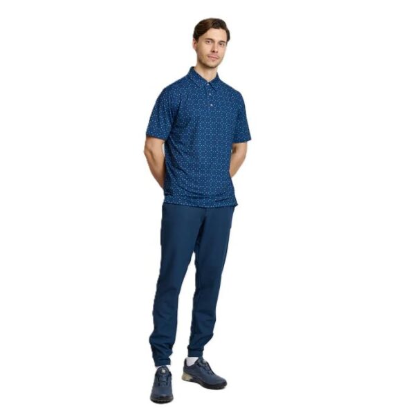 Mens Icon Polo, Navy/Aquarius - Afbeelding 4