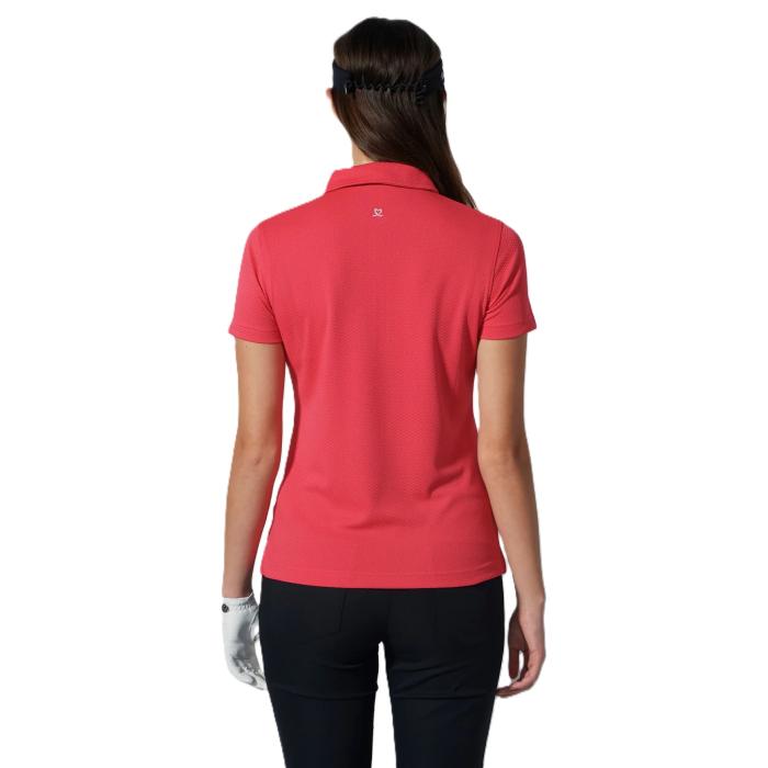 Peoria Short Sleeve Poloshirt, Coral - Afbeelding 2