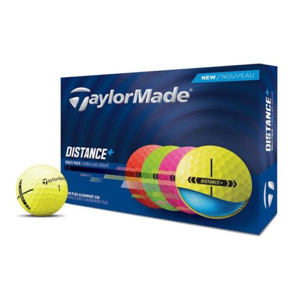 Distance+ Golfballen Multicolor, Dozijn