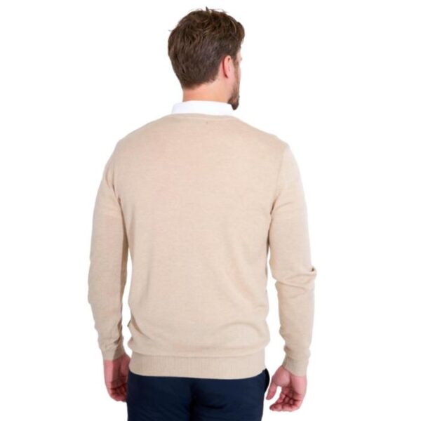 Liffin V-Neck Pullover, Sandshell - Afbeelding 3