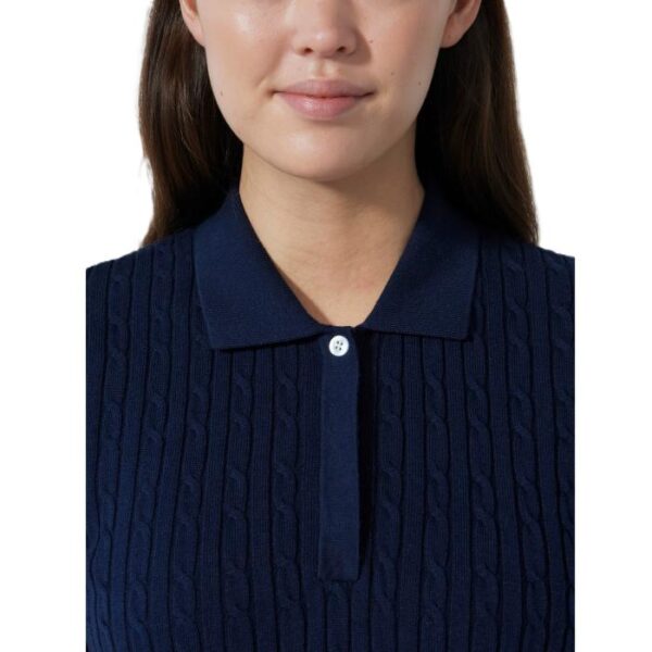 Madelene 1/2 Shirt Pullover, Navy - Afbeelding 3