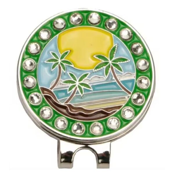 Ball Marker & Magneetclip, Palmbomen