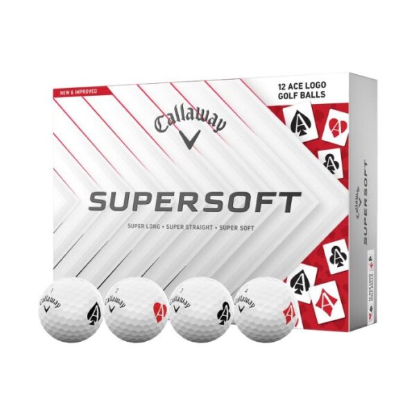 Limited Editon Supersoft Aces Golfballen Wit, Dozijn