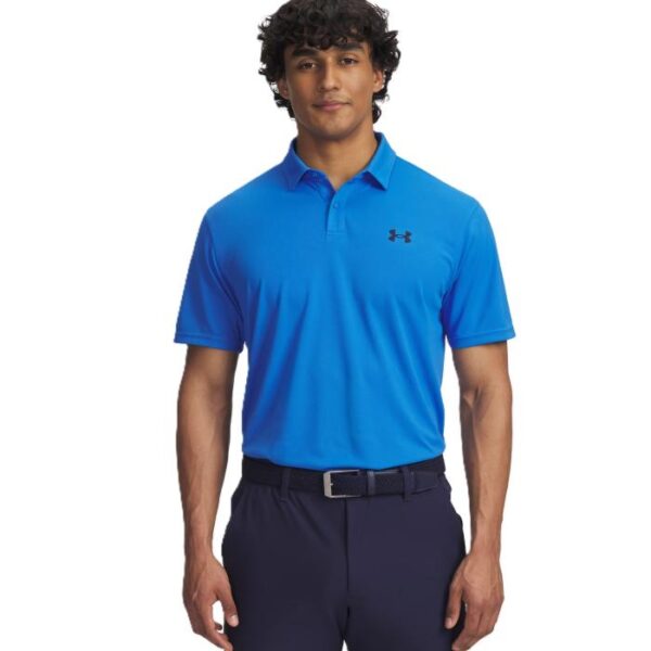 T2G Pique Polo, Blue Atlantis