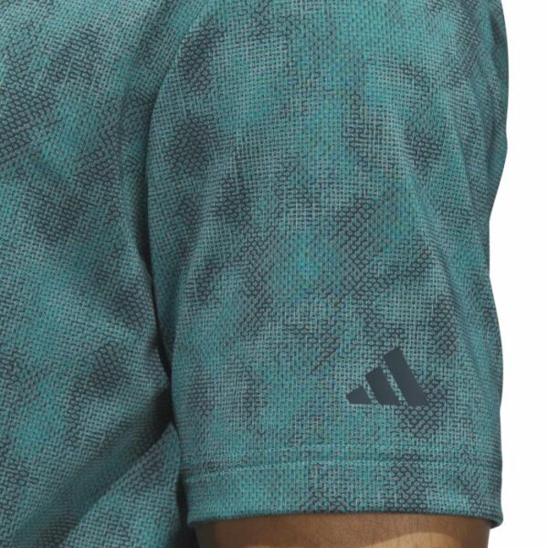 Ultimate365 Textured Print Poloshirt, Pure Teal/Aurora Ivy - Afbeelding 5