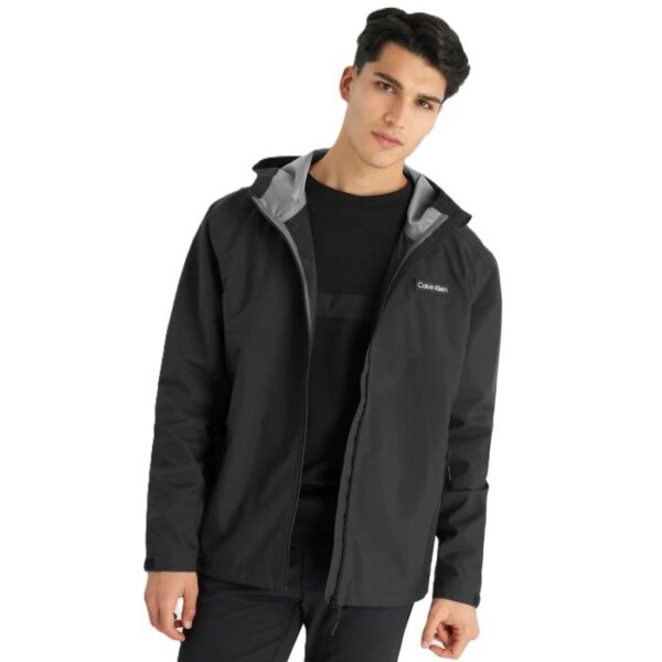 Feather Dry 15K Hooded Waterproof Jacket, Black - Afbeelding 2