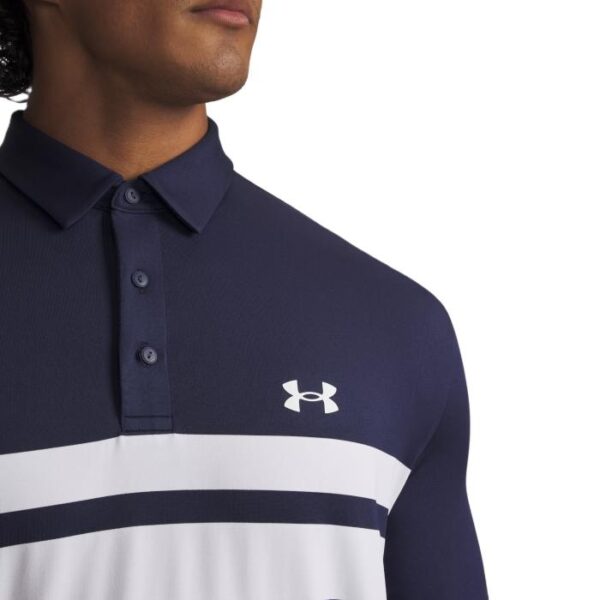 Playoff Polo 3.0 Stripe, Midnight Navy/White - Afbeelding 3