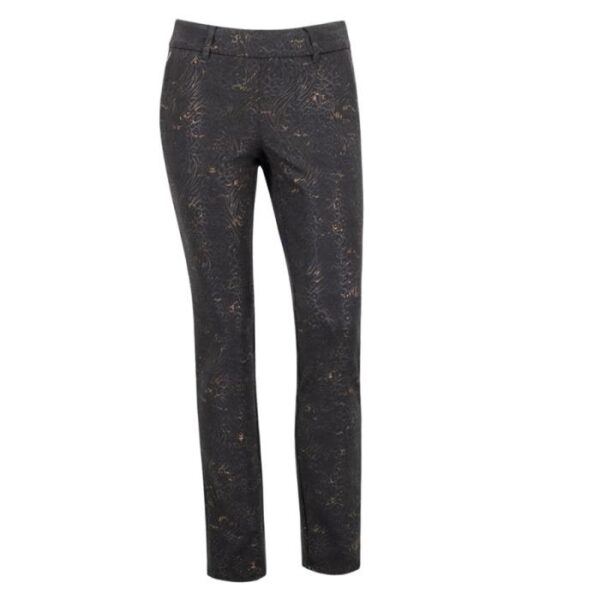 Lucy Golden Jersey Print, Zwart/Goud