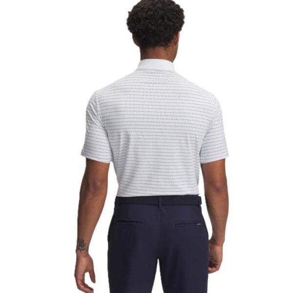 Drive Chill Printed Polo, White/Blue Calm/Midnight Navy - Afbeelding 2
