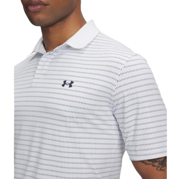 Drive Chill Printed Polo, White/Blue Calm/Midnight Navy - Afbeelding 3