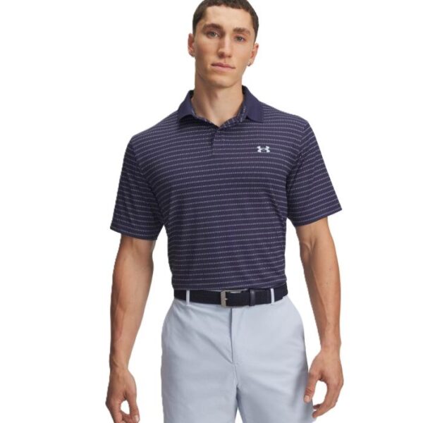 Drive Chill Printed Polo, Midnight Navy/Washed Navy/Blue Calm