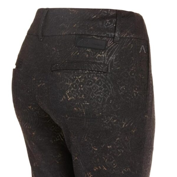 Lucy Golden Jersey Print, Zwart/Goud - Afbeelding 4