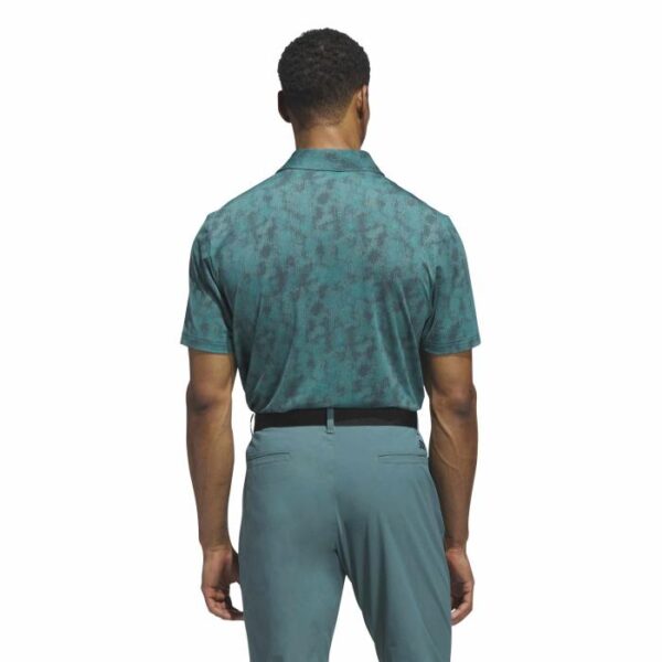 Ultimate365 Textured Print Poloshirt, Pure Teal/Aurora Ivy - Afbeelding 3