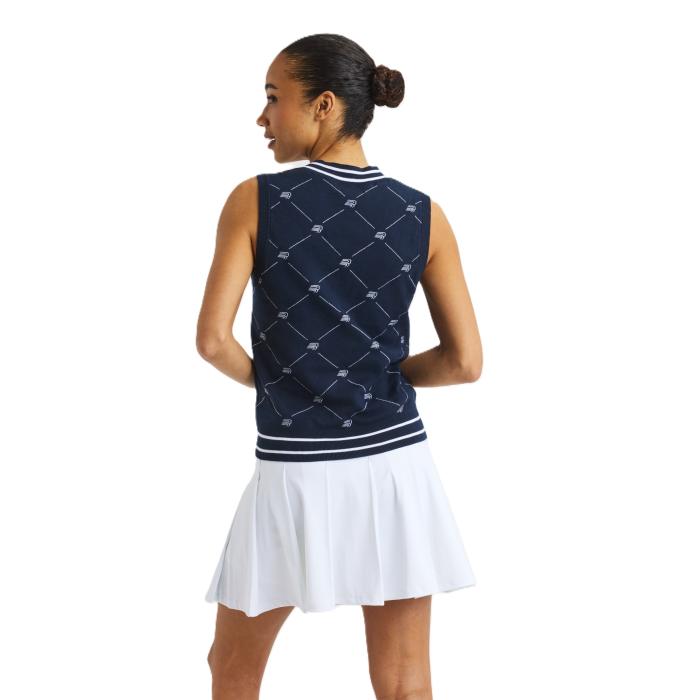R Logo Vest, R Check Navy - Afbeelding 3