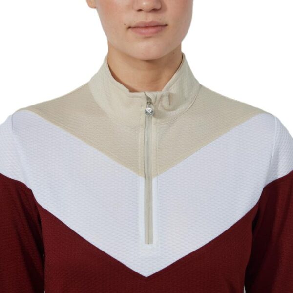 Block Long Sleeve Polo, Winery - Afbeelding 3