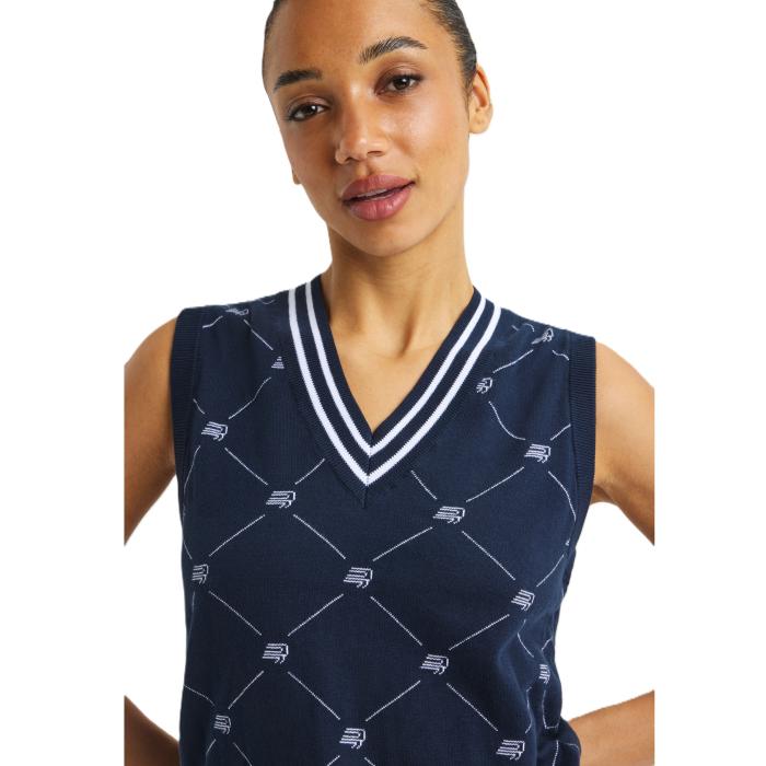 R Logo Vest, R Check Navy - Afbeelding 4