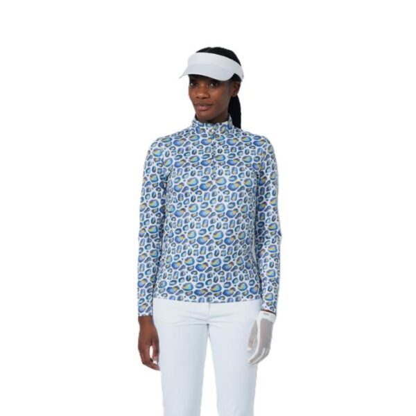 Peach Long Sleeve Polo, Water Leo