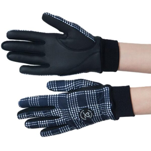 Plaid Winter Golfhandschoenen, Navy Print