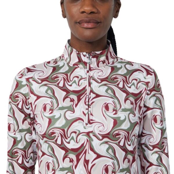 Peach Long Sleeve Polo, Swirl - Afbeelding 3