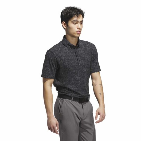 Ultimate365 Micro Argyle Poloshirt, Black/Carbon - Afbeelding 6