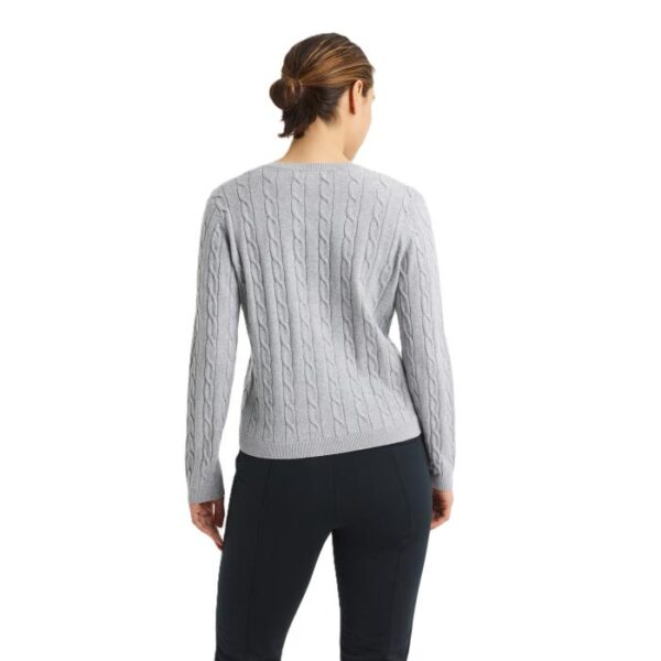 Knitted Wool Mix Sweater, Grey Melange - Afbeelding 3
