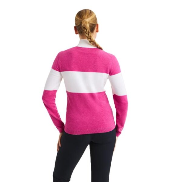 Kora Knitted Half Zip, Rose - Afbeelding 5