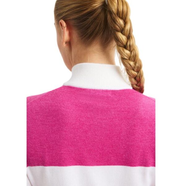 Kora Knitted Half Zip, Rose - Afbeelding 3