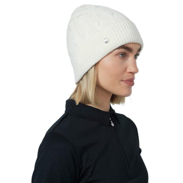 Cable Knit Hat, Ivory