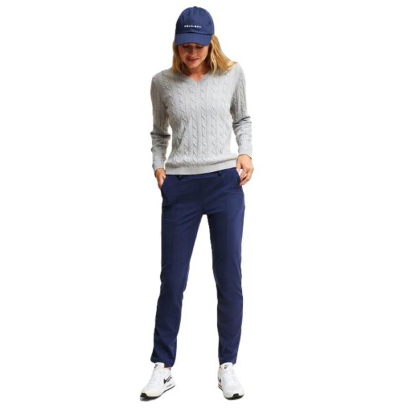 Thermal Stretch Pull On Pants, Navy - Afbeelding 4