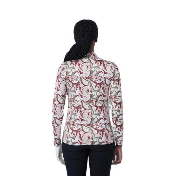 Peach Long Sleeve Polo, Swirl - Afbeelding 2