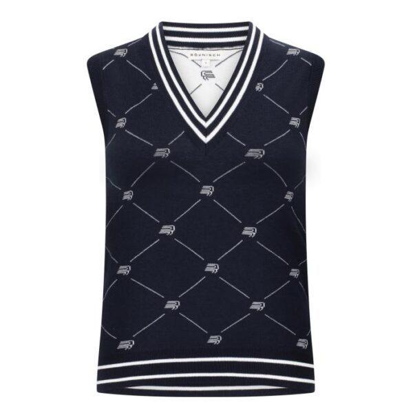 R Logo Vest, R Check Navy